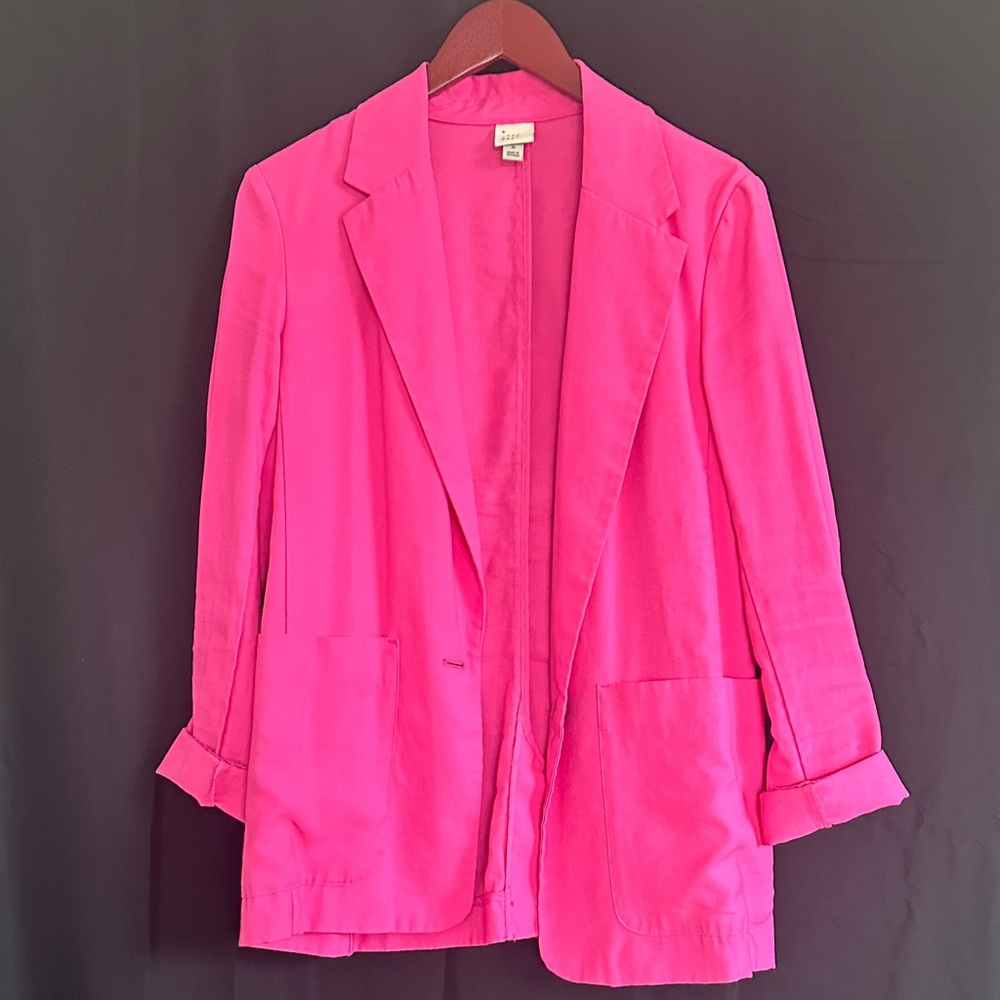 a new day Vibrant Fuchsia Blazer